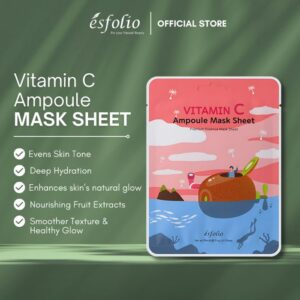Esfolio Vitamin C Ampoule Mask Sheet – Μάσκα με βιταμίνη C για λάμψη, 25ml