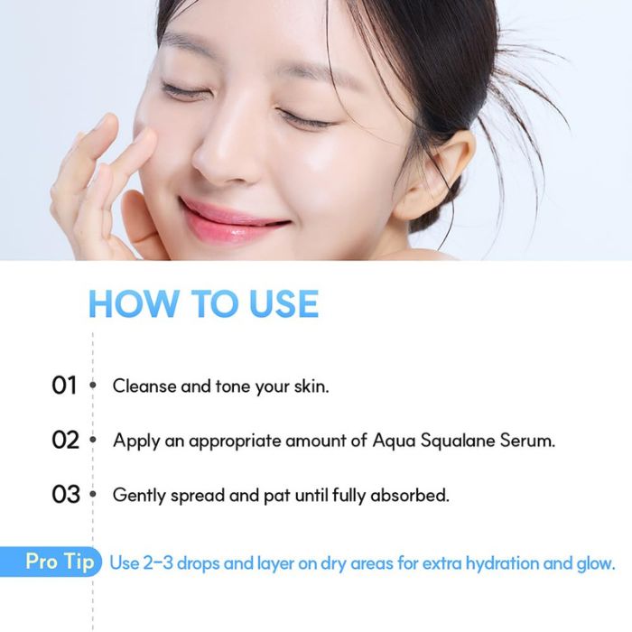 S.Nature – Aqua Squalane Serum – Καταπραϋντικός ορός με πανθενόλη για λάμψη, 50ml