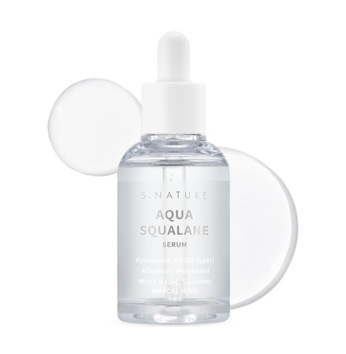 S.Nature - Aqua Squalane Serum - Καταπραϋντικός ορός με πανθενόλη για λάμψη, 50ml